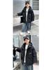 Boys' 2025 Quilted Hooded Windbreaker Jacket: Stylish Autumn/Winter Casual Top for Big Boys
