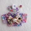 Suspenders Suit For 17cm Labubu Doll Clothes All-match Colour Outfit Doll Accessories Fashion Design Lovely Little Bear Star