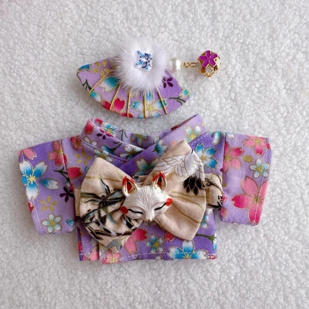 Suspenders Suit For 17cm Labubu Doll Clothes All-match Colour Outfit Doll Accessories Fashion Design Lovely Little Bear Star