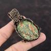 Unakite Pendant Copper Wire Wrapped Jewelry Gemstone Pendant Handmade Unakite Jewelry Copper Wire Pendants Designer Jewelry Gift For Bridal