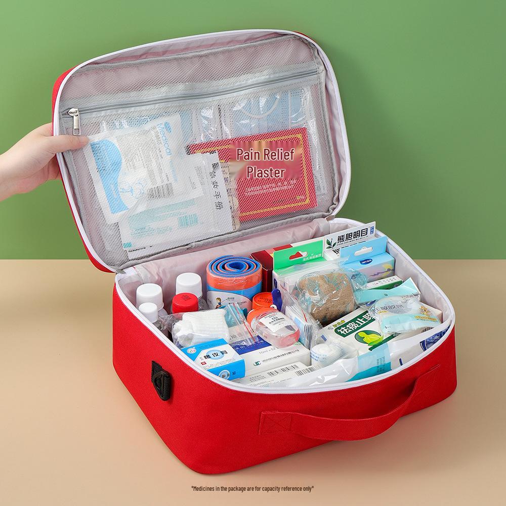 Portable Medical First Aid Bag for Home, Camping, and Car Emergencies