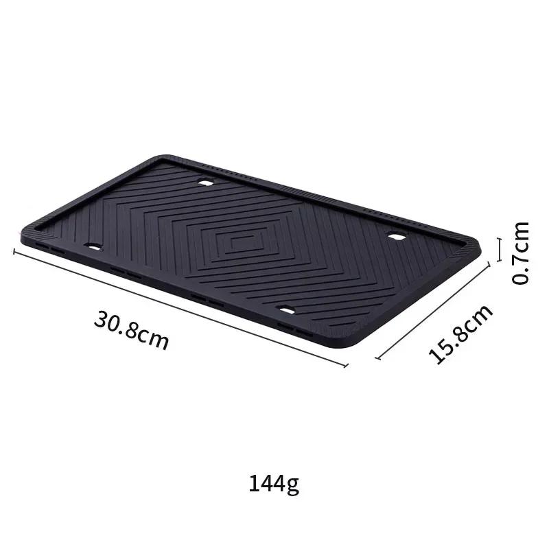 Akcesoria Samochodowe Amerykańska Ramka Tablicy Rejestracyjnej Auto Czarny Silikon Przeciwporostowy Wodoodporny Antypoślizgowy Uchwyt Tablicy Rejestracyjnej 2025