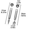 1pc Double Headed Fruit Carving Spoon DIY Salads Desserts Ripple Decoration Watermelon Melon Remove The Seeds Ball Digger YMY