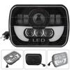Lâmpadas de Farol LED Quadradas à Prova d'Água para Carro Automotivo 300W 7 Polegadas Feixe Selado para Jeep