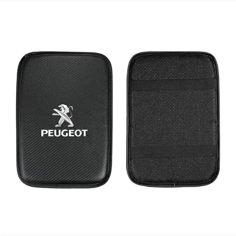 Voor Peugeot Auto Armleuning Mat Middenconsole Armsteun Beschermkussen Auto Armleuning Opbergdoos Cover Pads Voor Peugeot 208 3008