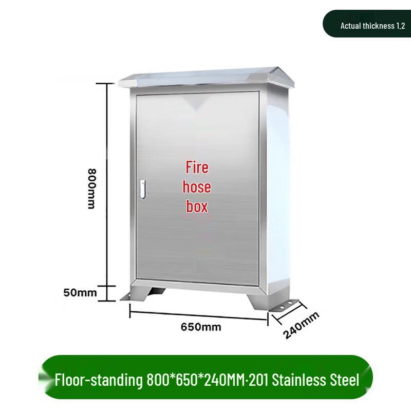 

Aokewen Outdoor Stainless Steel Fire Hose Box with Sloping Top