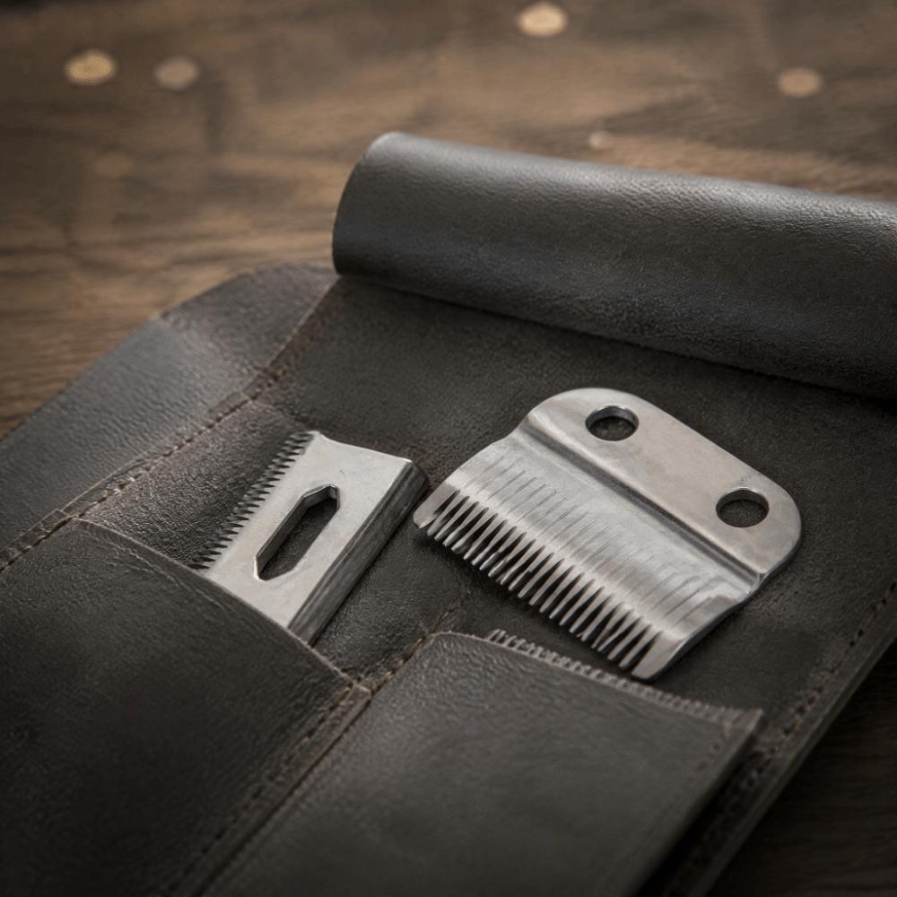 2PCS 2 Hole Design Clipper Blades Replacement Waterproof Professional Clipper Blades Barber Shop