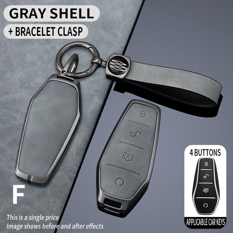 Premium Key Case for BYD Pro: Compatible with Song Plus, Yuan DMI, Dolphin, Han, Tang, Qin, Han EV - Protective Shell with Buckle