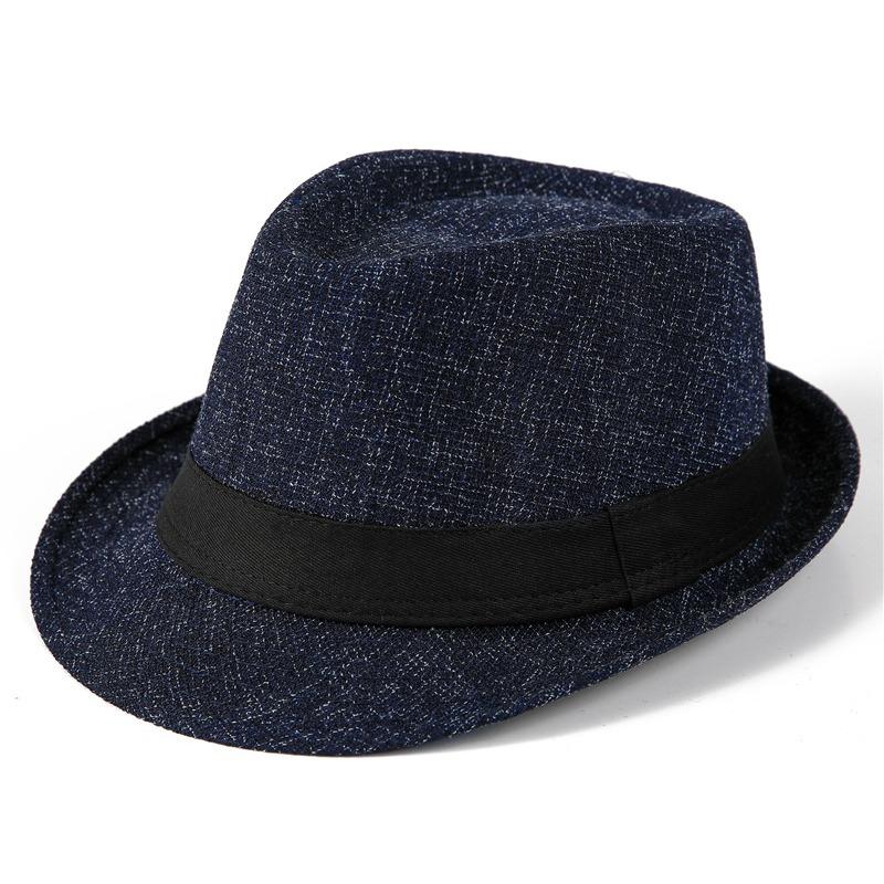 Top Hat Men's Vintage Jazz Hat Spring Summer Autumn Suit Hat British Gentleman's Hat