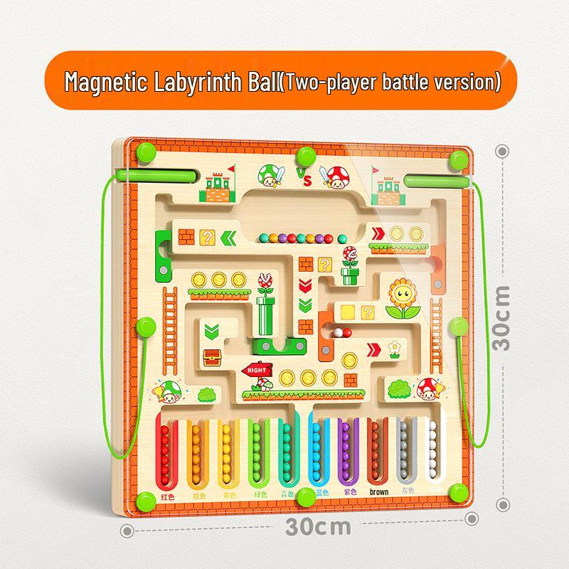 Children's 3D Magnetic Maze Game: Educational Brain & Concentration Trainer for Ages 3-6
