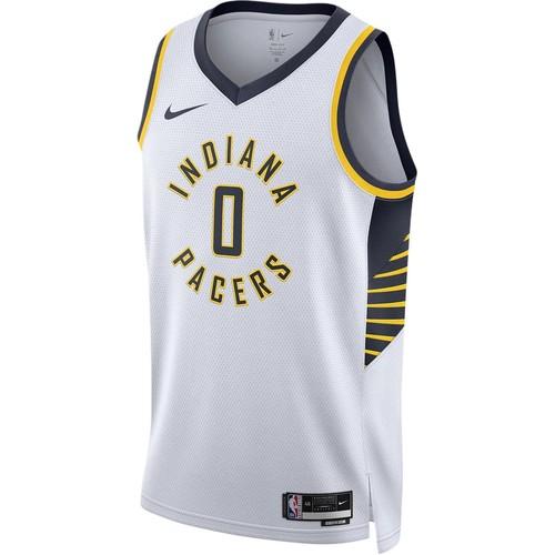 Nike Баскетбольная майка NBA Haliburton Pacers 0 Номер Ограниченная серия SW EU XL