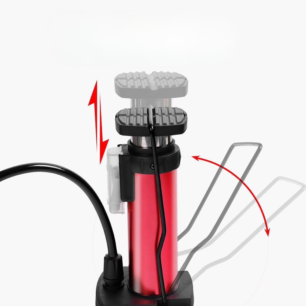 Portable Bicycle Inflator Pump 140 PSI Mini Multifunctional Aluminum Alloy Valve Head Foot Pump motorcycle Bicycle Accessories