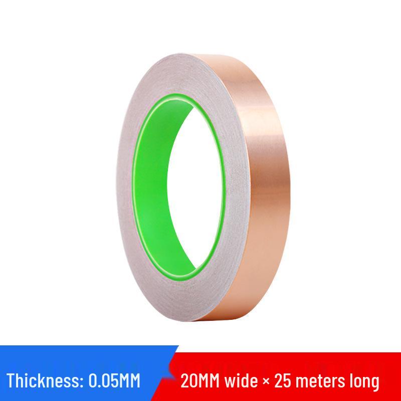 Double-Sided Conductive Copper Tape for Shielding, DIY Circuit Mods, Heat Dissipation, and Temperature Resistance