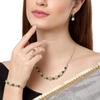 Jewellery Set for Women American Diamond Combo of Necklace Set with Earrings, Bracelet and Ring for Girls and Women
