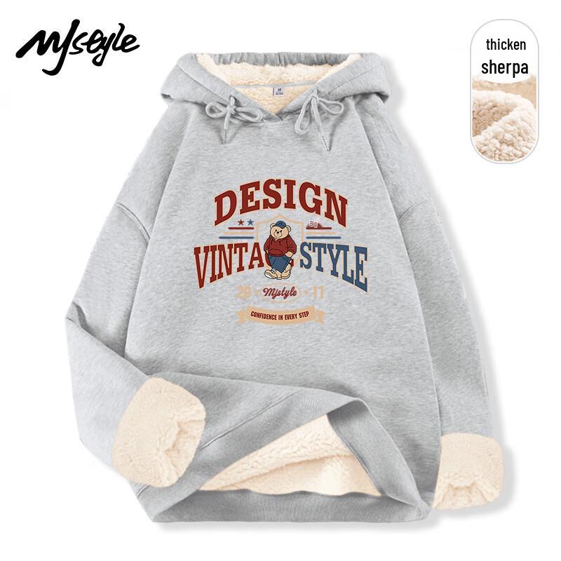 MJ STYLE Women's Lambswool Lined Hoodie