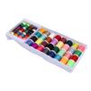 Polyester Thread Kit 32 Plastic and 28 Metal Bobbins Multi Color Thread Spools for Sewing Projects