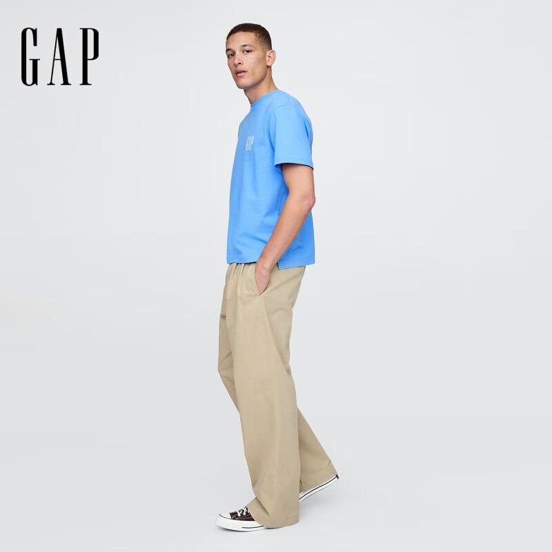 GAP Unisex 2025 Spring Printed Logo Cotton T-Shirt