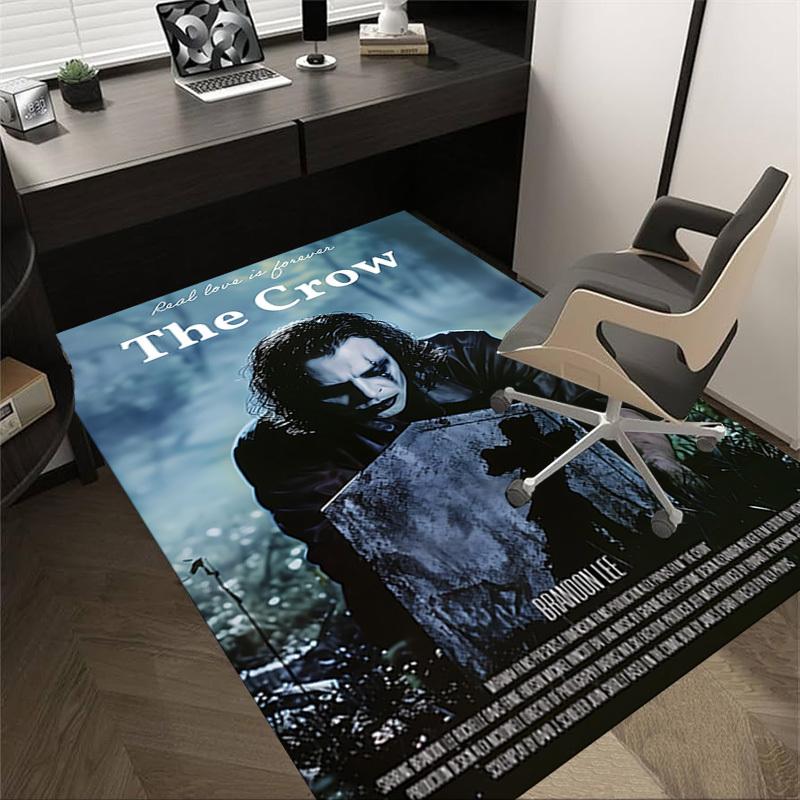 

1pc Real Love Is Forever The Crow Carpet, Office Rug Outdoor Mat Home Decor Area Carpet Festival 60cm by 90cm