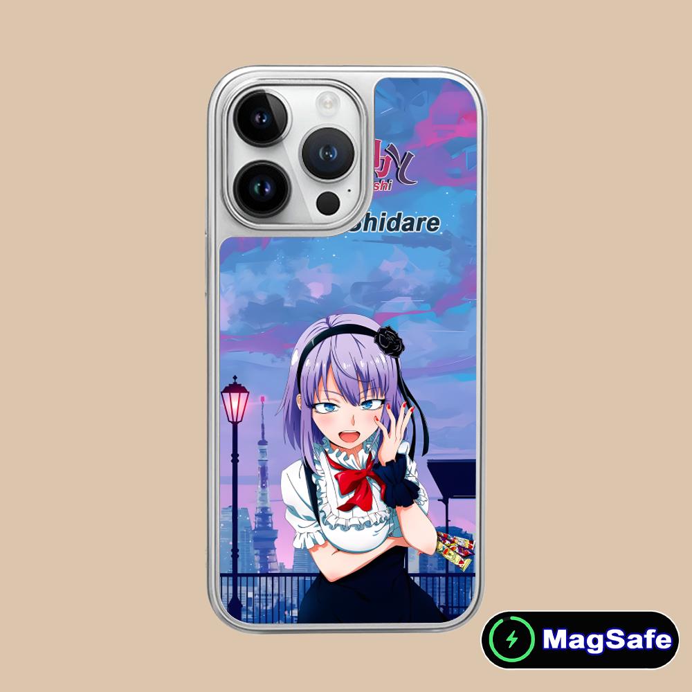 Dagashi Kashi Hotaru Mobile Phone Case for iPhone 17 16 15 14 13 12 11 Air Pro Max Plus Magsafe Silver Plating Colorful Cover