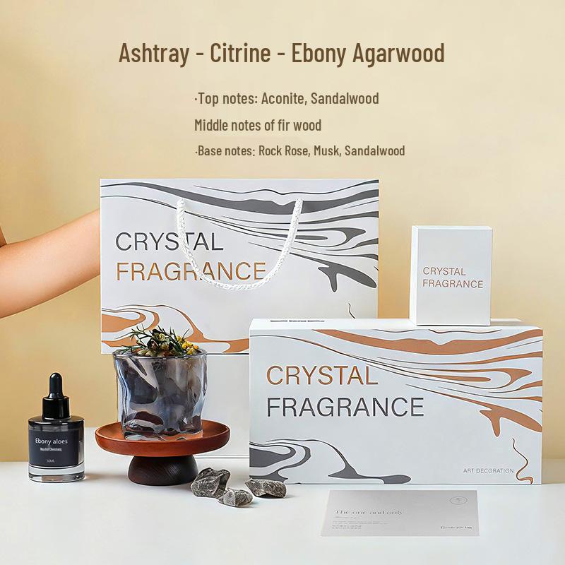 Crystal Aroma Diffuser Gift Set - Perfumed Stones for Bedroom Decor & Girlfriend's Birthday