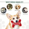 1pc Christmas Bones Design Pet Grinding Teeth Squeaky Plush Toy,Durable Chew Toy For Dog Interactive Supply