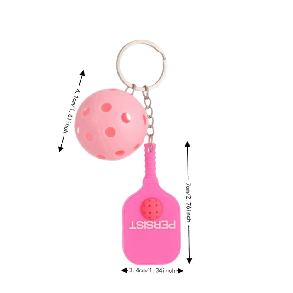 Detachable Fitness Series Pendant with Buckle Pickleball Key Holder  Bag Charm