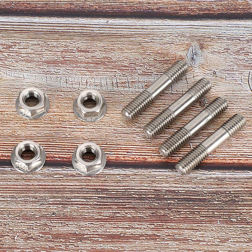 Exhaust Manifold Bolt Exhaust Bolt Nut Exhaust System Stud Nut M8 x 1.25mm Exterior Bolt Parts