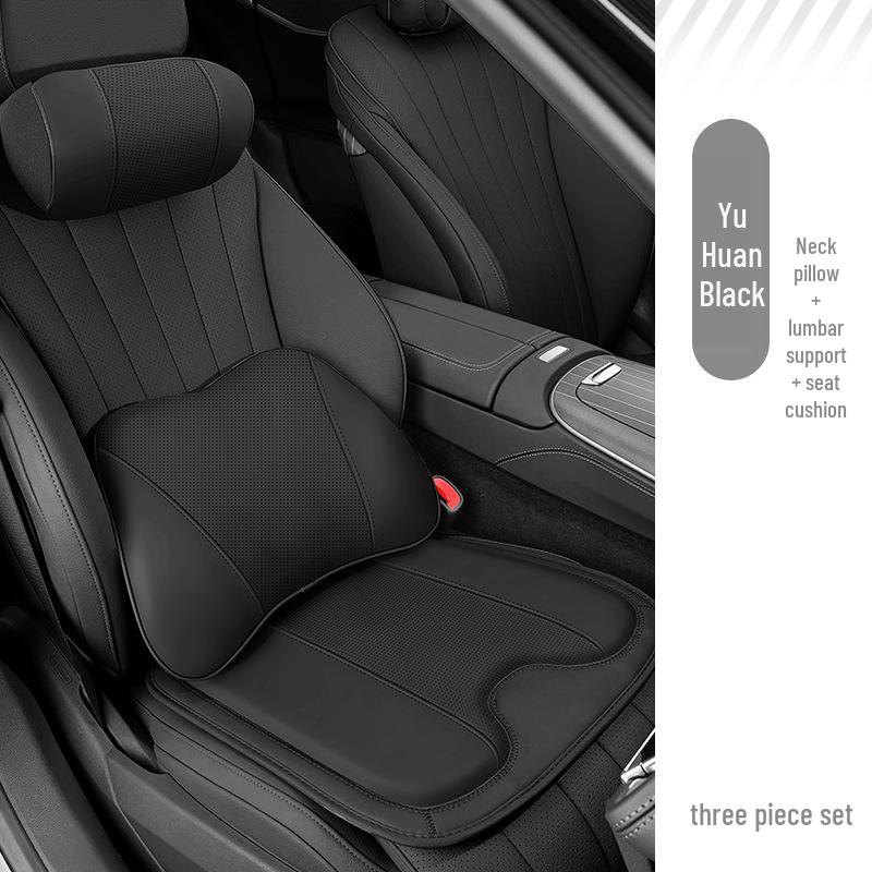 Jiyue 01/07 Car Headrest & Backrest Memory Foam Cushion with Neck and Lumbar Support