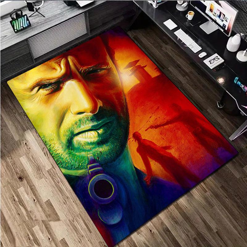 1Pc The Walking Dead  Print Rug - Home Decoration Carpet For Living Room Bedroom Flooring Computer Chair Area Rug
