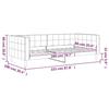 VidaXL Lit de repos bleu 90x200 cm velours 354007