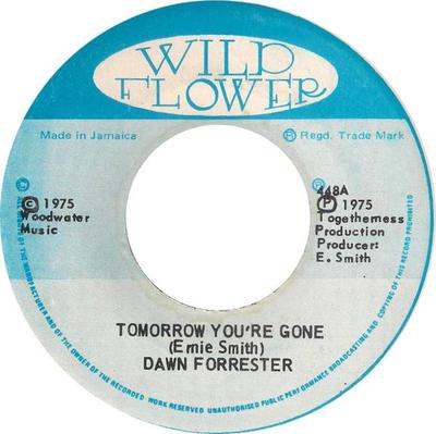 7inch Record DAWN FORRESTER  Tomorrow Youre Gone 448 Wild Flower 1975 Jamaica Reggae Ska  Dub Used