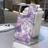 Purple Sparkling Butterfly Case For iPhone 17 16 15 14 13 12 11 Pro Max Cover 13 15 16 12 17 Air Pro Max 17 Phone Case Funda