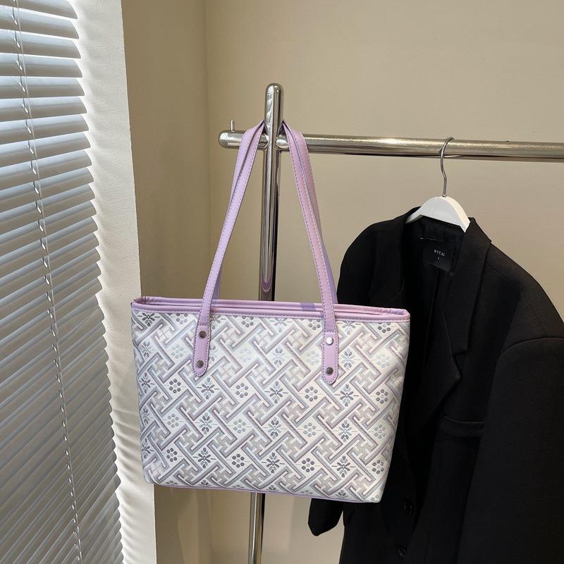 Large-capacity Bag Women's Summer Versatile New Casual Shoulder Bag Premium Texture Commuter Tote Bag