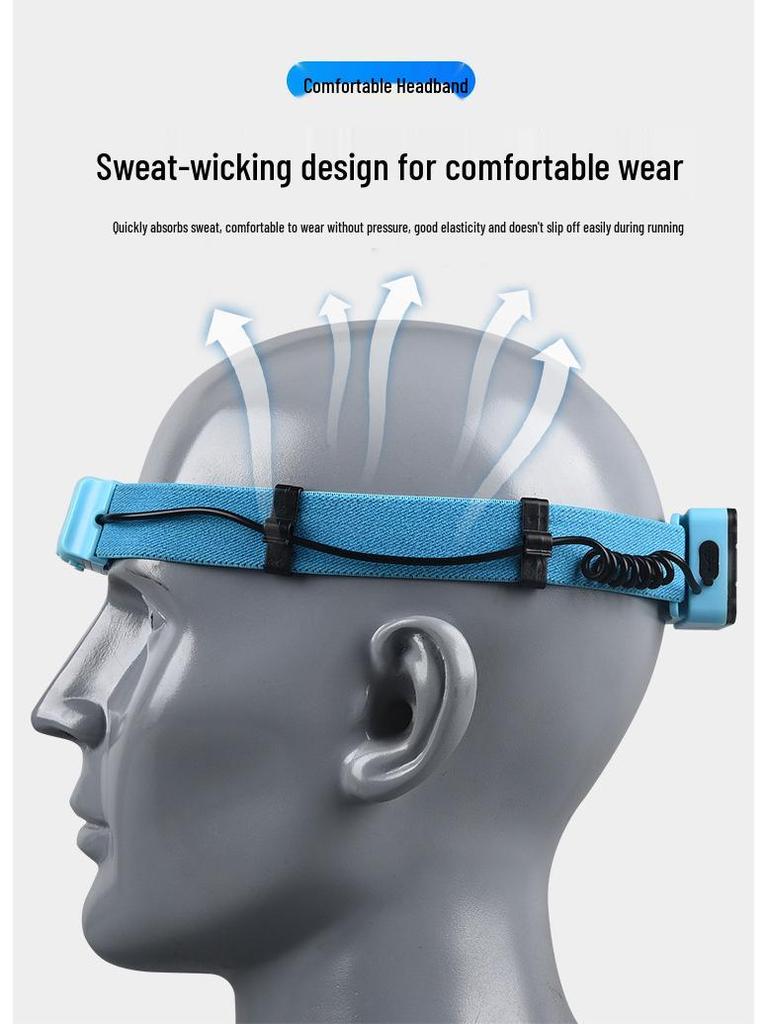 USB Rechargeable Multifunctional Headlamp: Outdoor Camping, Running, Emergency, & Work Light