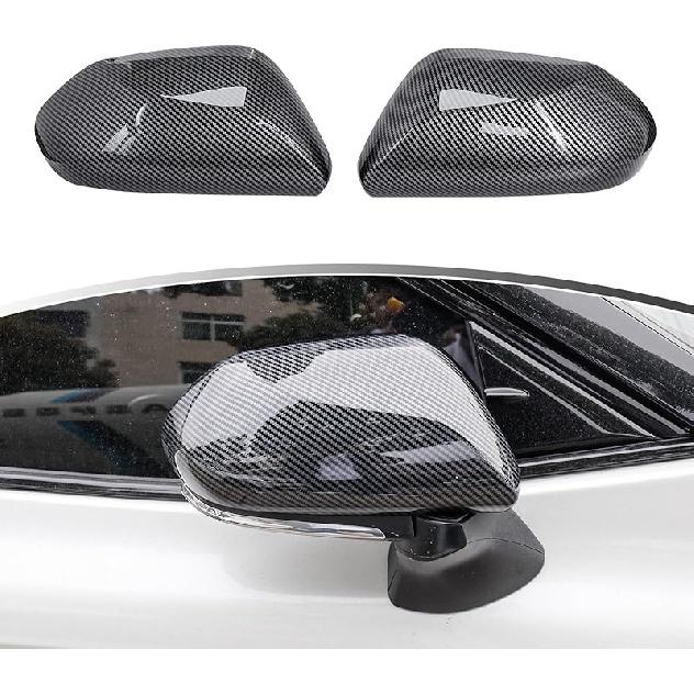 YINGTUU Car Snap-On Door Handle Cover For Toyota Camry 2018      2024 2025 Exterior Accessories Protection Stickers Sport Decals(Carbon Fiber Grain)