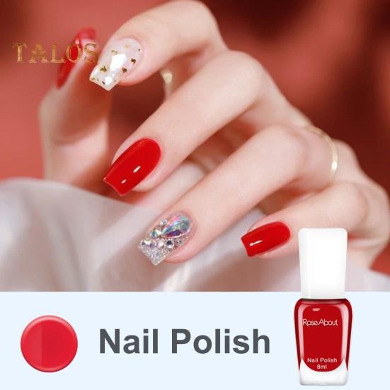 8ML Peelable Nail Polish Long Lasting Quick Drying Water-based Nail Lacquer DIY Nail Art Home Salon Women Toenail Fingernail Manicure Gel Polish