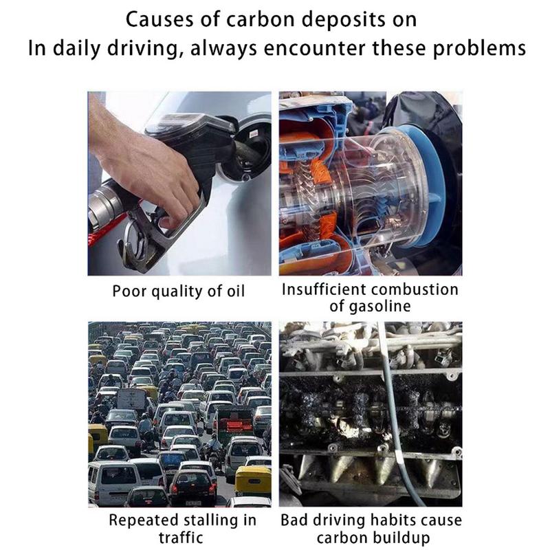 60ml Engine Carbon Cleaner Gasoline Fuel Additive Injector Cleaner Gasoline Saver Car Engine System Cleaner Repair