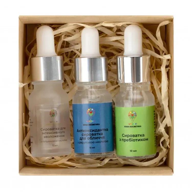 Kit de sérum pour peau radieuse Uspix pour les soins du visage de base (10 ml x 3 pièces.)
