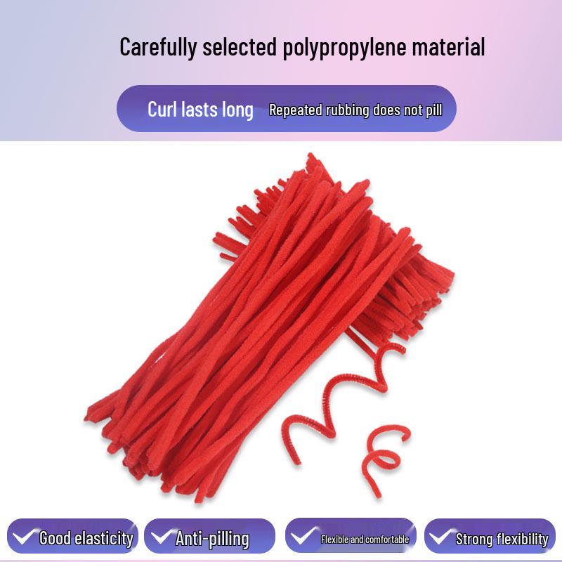 Firework Perm Rods: Chenille Twist Sticks for Hairdressing and Beauty Perm Tools.