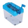 Manual Shredder Strip Cut Shredding Machine Desktop A6 Paper Cutting Tool for Office School Home Use Blue