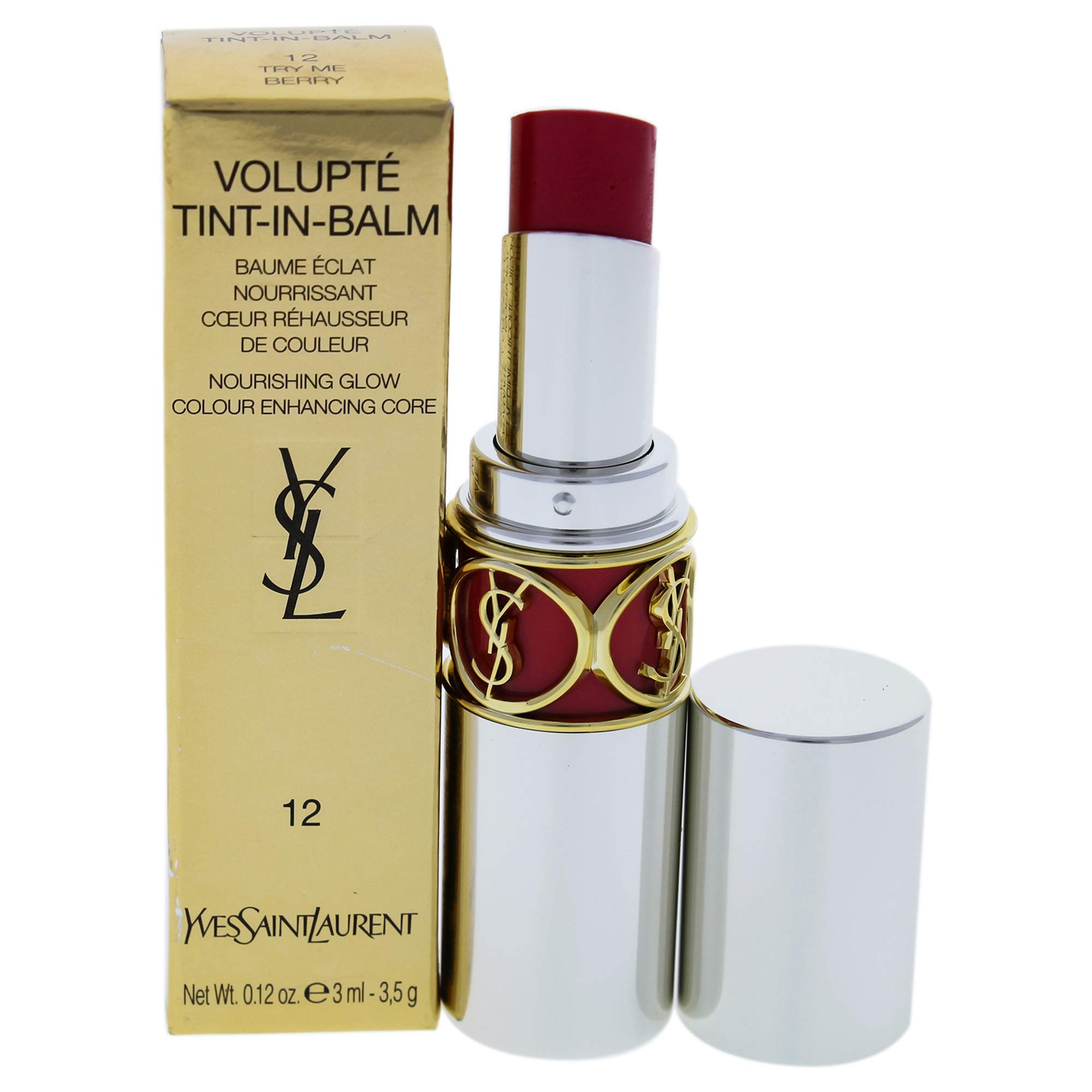 Yves Saint Laurent Volupte Тинт-бальзам - №12 Try Me Berry 3,5 г/0,12 унции (Параллельный импорт)