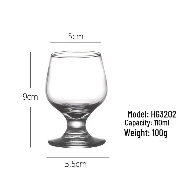 European-Style Tall-Stemmed Brandy, Whiskey, and Red Wine Glasses