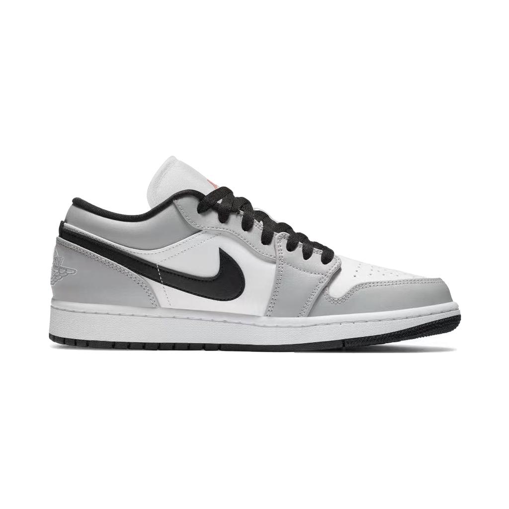 Jordan Air Jordan 1 Low top Vintage Basketball Shoes Unisex Light Gray 553558-030(Team578-)