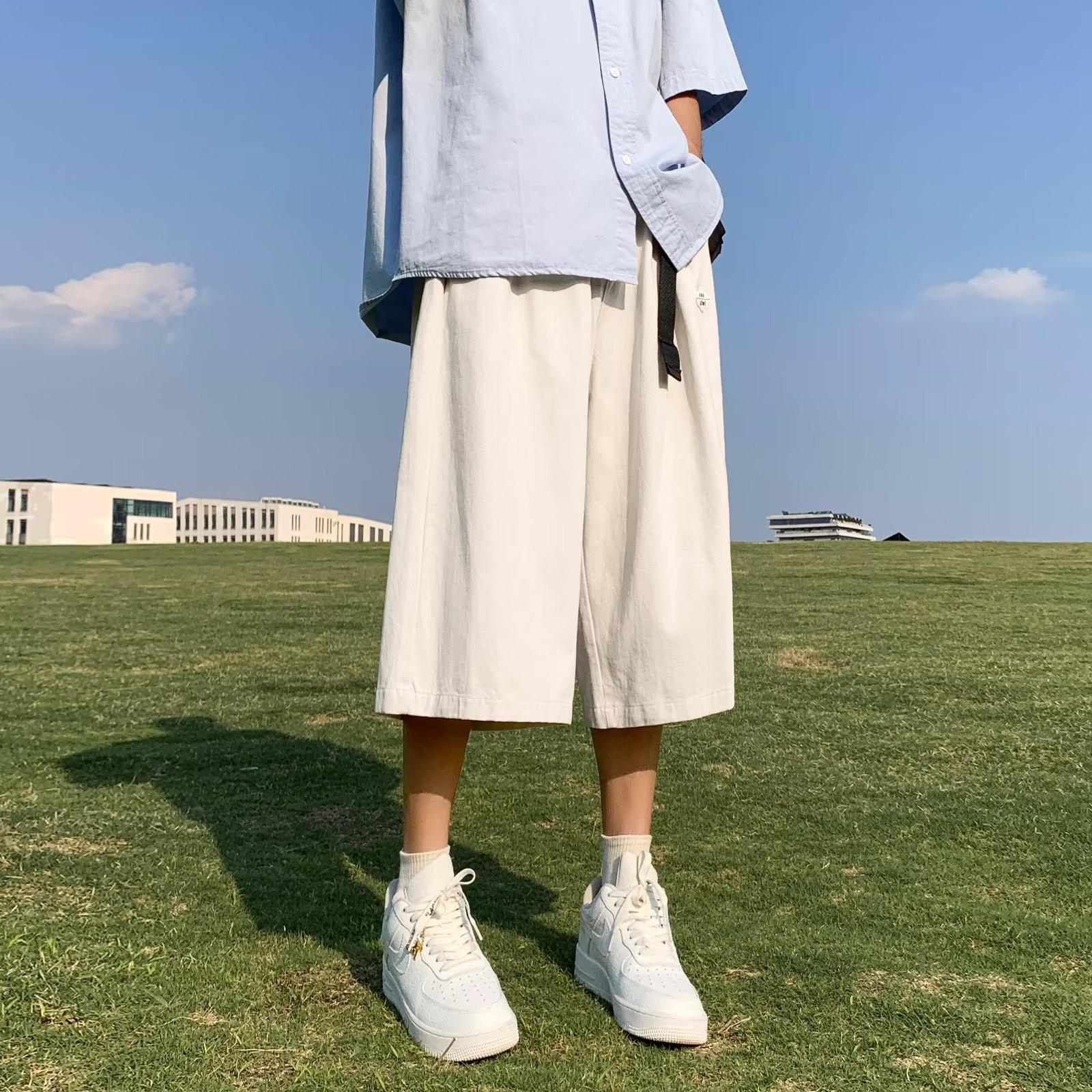 

Модні повсякденні літні шорти для хлопчиків оверсайз до коліна 3XL брудно-білий