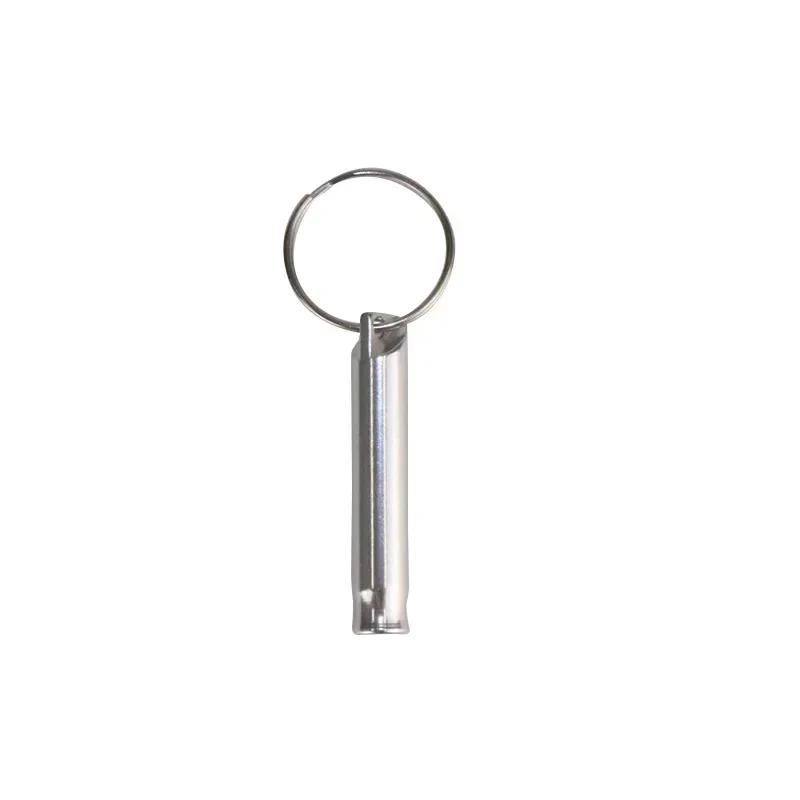 Mini Outdoor Aluminum Alloy Survival Whistle Sports Training Portable Keychain Referee Whistle Emergency Fire Training Whistle
