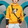 Li Ning X Disney Sweatshirts Men's Yellow Hooded Moderate Regular AWDQ841-1