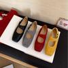 Retro Mary Jane Women's Shoes 2025 New French Temperament Elegant and Versatile with Skirt Light Mouth Soft Sole Evening Shoes