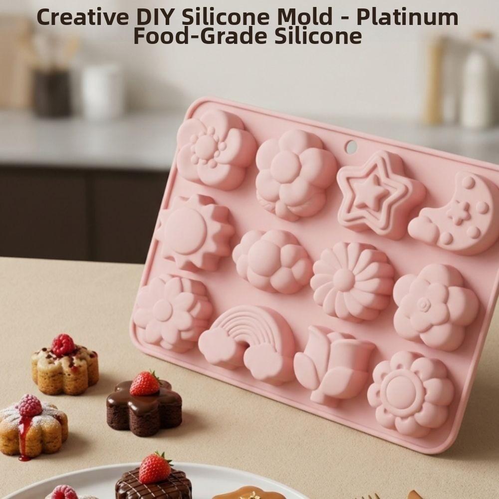 12 Cavity Chocolate Dessert Mold Heat-Resistant French Pastry Baking Mold  Pastry Making