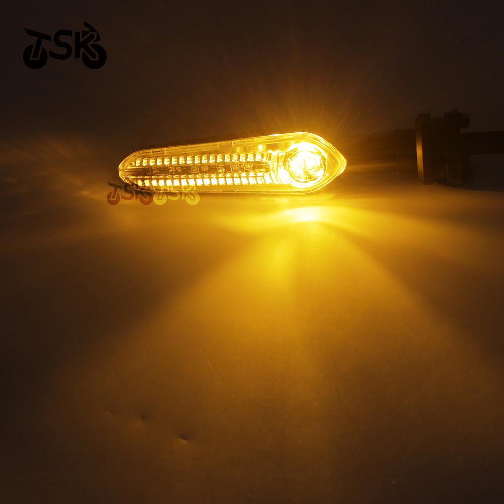 350mm & 370mm Front Rear LED Turn Signal Light For Yamaha YZF-R7 YZF R7 2021-2022 2023 Motorcycle Indicators Lamp Accessories