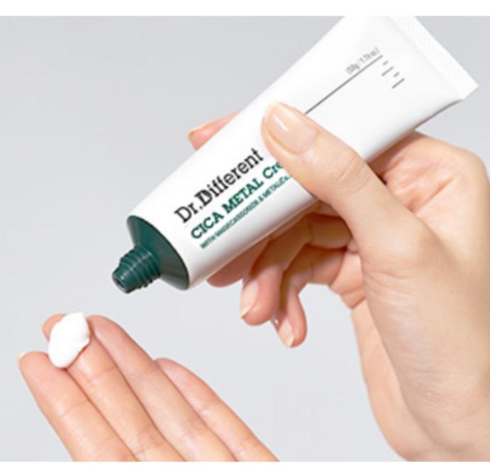 DR.DIFFERENT Cica Metal Cream – Soothing, Calming & Barrier Moisturizing Cream – 50g